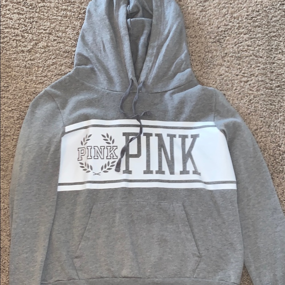 Grey VS-Pink Brand Hoodie!